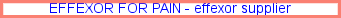Effexor for pain